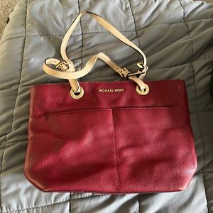 Michael Kors red handbag